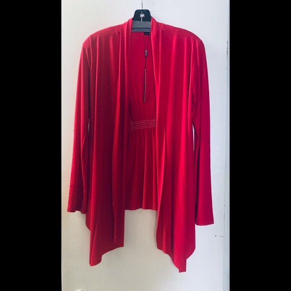🌟 Open Cardigan with Convertible Sleeve - Picture 1 of 5